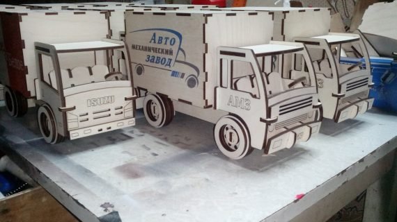 Laser Cut Box Truck Cargo Van Mini Truck CDR File