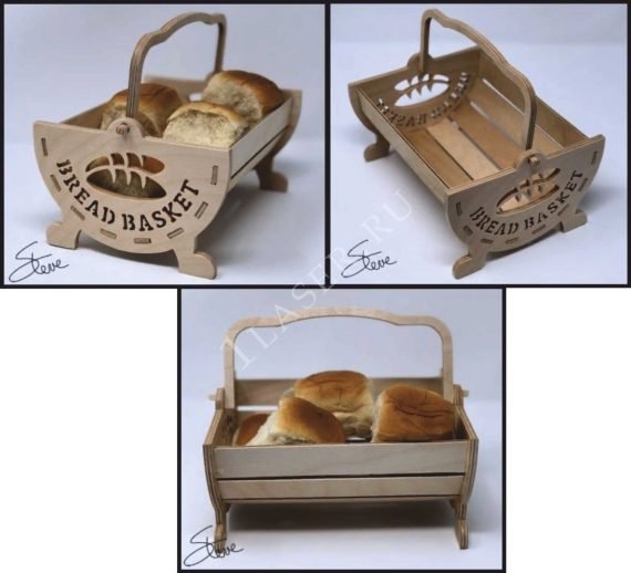 Laser Cut Bread Stand Drawing