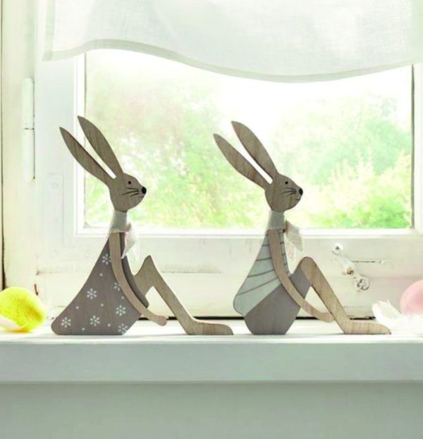 Laser Cut Bunny Gnome Decoration Free Vector