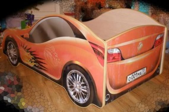 Laser Cut Car Bed For Kids Vector file in DXF Format