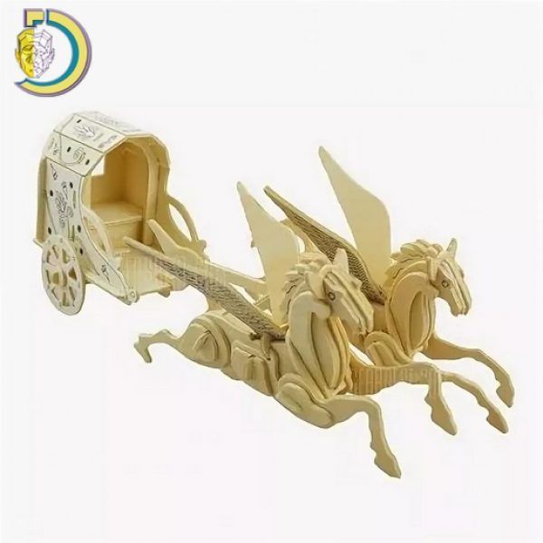 Laser Cut Carriage with Horses Free Vector cdr Download