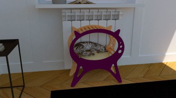 Laser Cut Cat House Vector File Free