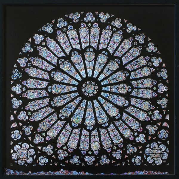 Laser Cut Cathedral Window Notre Dame Rose Window DXF File