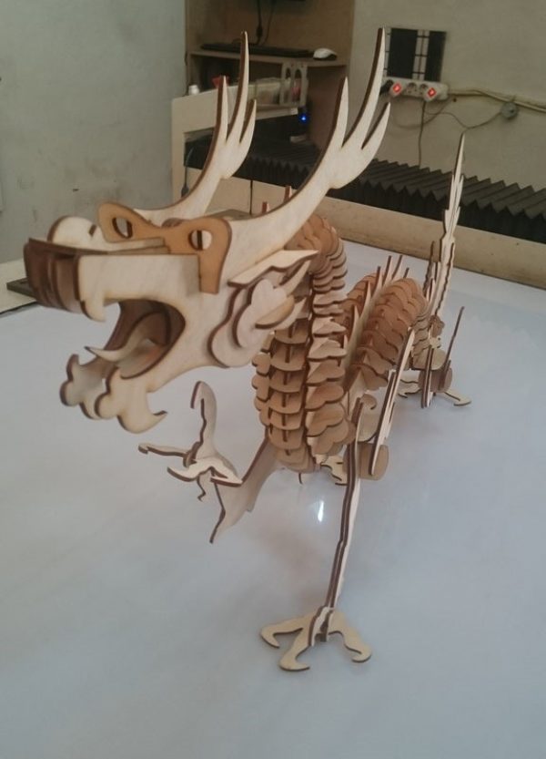 Laser Cut Chinese Dragon CDR File