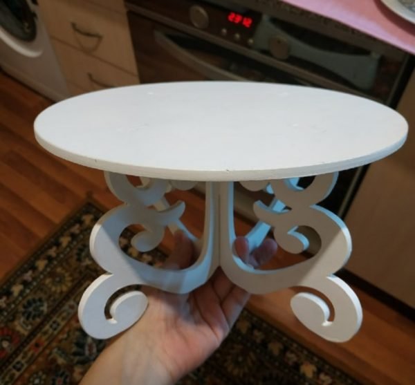 Laser Cut Christmas Cake Stands Decorative Cake Stands Ideas DXF File