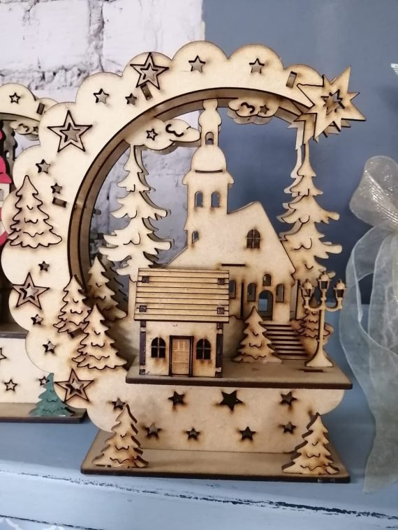 Laser Cut Christmas Decoration Drawing