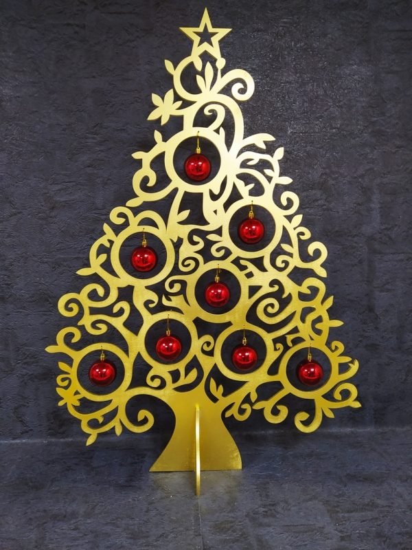Laser Cut Christmas Ornament Tree Unique Christmas Decoration CDR File