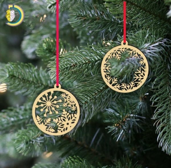 Laser Cut Christmas Ornaments Snowflakes Free Vector - Dezin.info