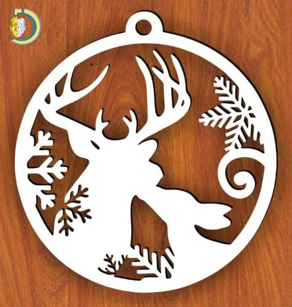 Laser Cut Christmas Toy Wall Decor Free Vector