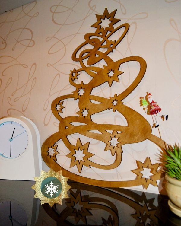 Laser Cut Christmas Tree Decorations Wooden CDR File