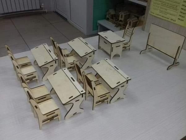 Laser Cut Classroom Furniture Free Vector