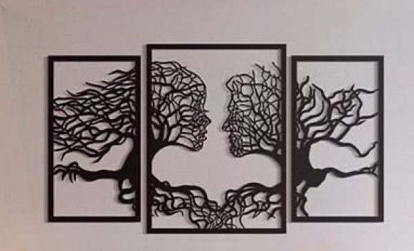 Laser Cut Couple Wall Hanging File Free