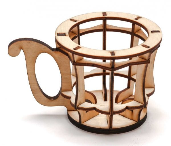 Laser Cut Cup Holder Layout Free Vector dxf Download