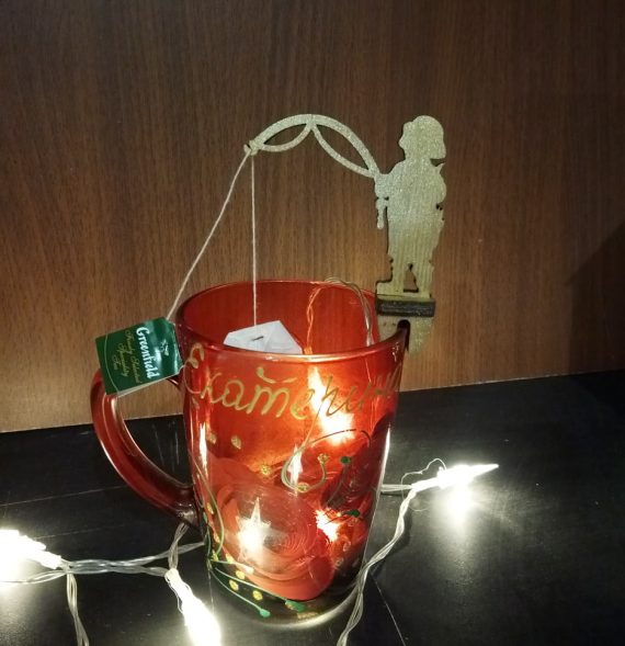 Laser Cut Cute Mug Hanging Tea Bag Holders CDR File