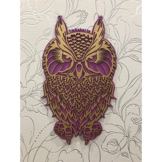 Laser Cut Decorative Plywood Owl