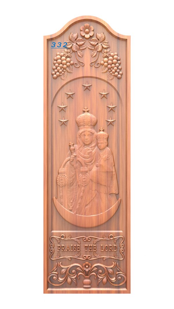 Laser Cut Door Relief Design 332