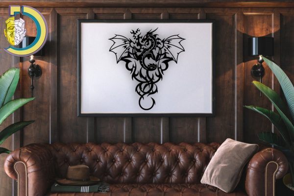 Laser Cut Dragon Free Vector dxf Download