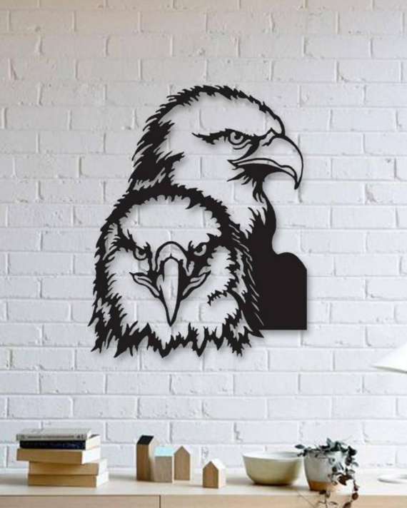 Laser Cut Eagle Metal Wall Art