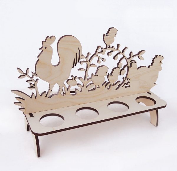 Laser Cut Easter Stand Free DXF File