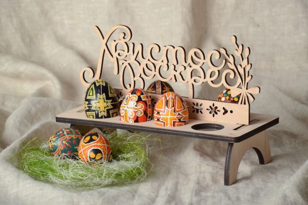 Laser Cut Egg Easter Vector
