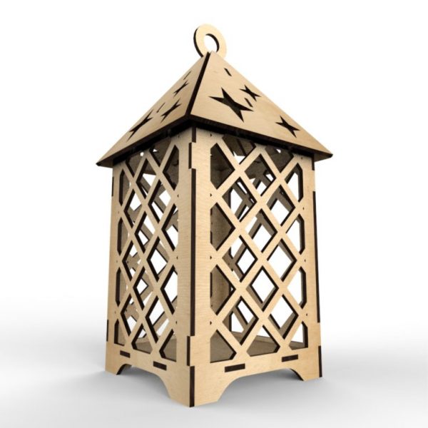 Laser Cut Elegant Lantern Layout Free Vector - Dezin.info