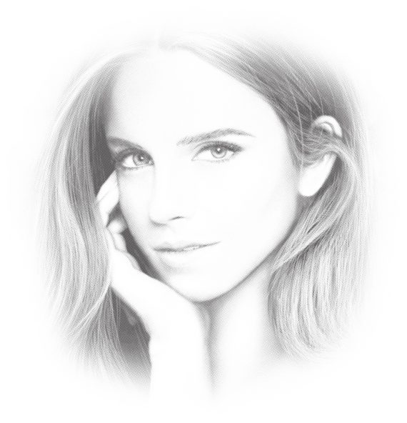 Laser Cut Engrave Emma Watson Portrait CDR File