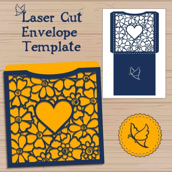 Laser Cut Envelope Template