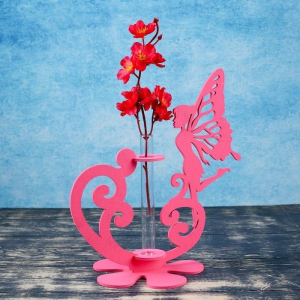 Laser Cut Fairy Flask Planter Free Vector cdr Download