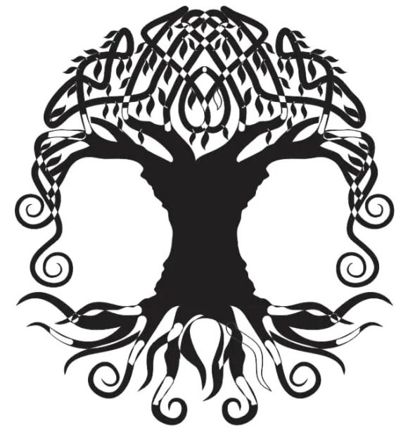 Laser Cut Files Family Tree Silhouette 11 Free DXF File