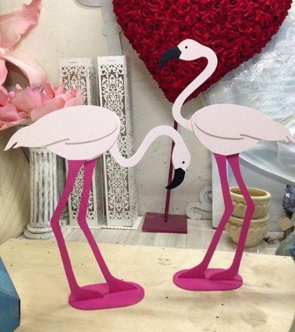 Laser Cut Flamingo Room Decor Multilayer Art Free Vector