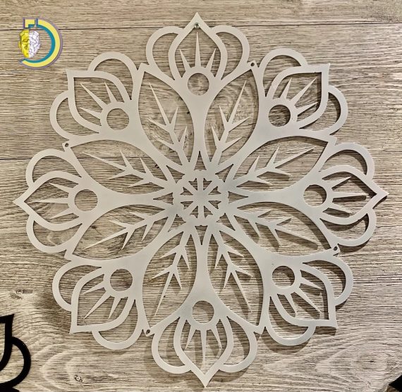 Laser Cut Floral Mandala Wall Art SVG Vector