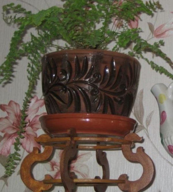 Laser Cut Flower Pot Stand Decorative Plant Stand CDR File