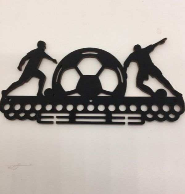 Laser Cut Football Victory Medal Hanger Free Vector
