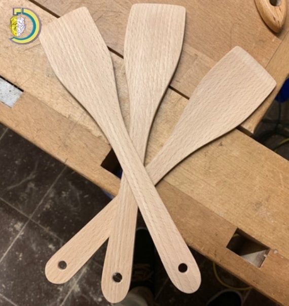 Laser Cut French Spatula DXF Vector