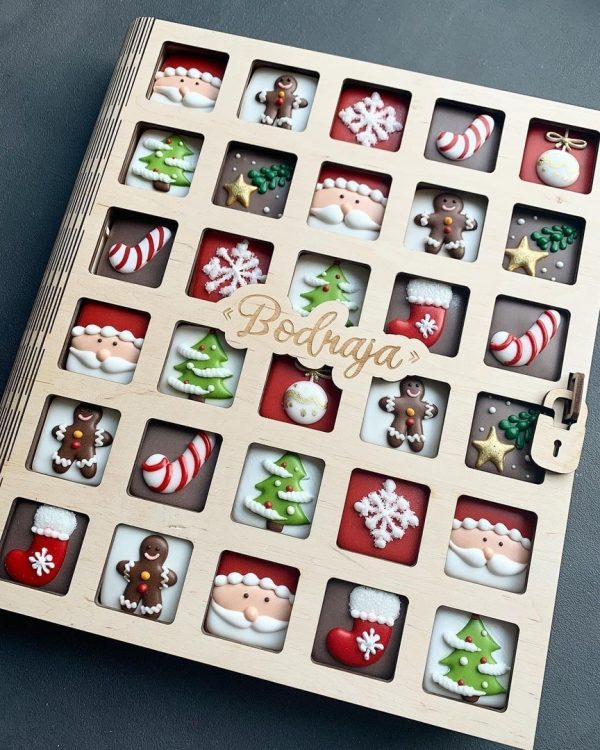 Laser Cut Gingerbread Box Christmas Eve Box CDR File