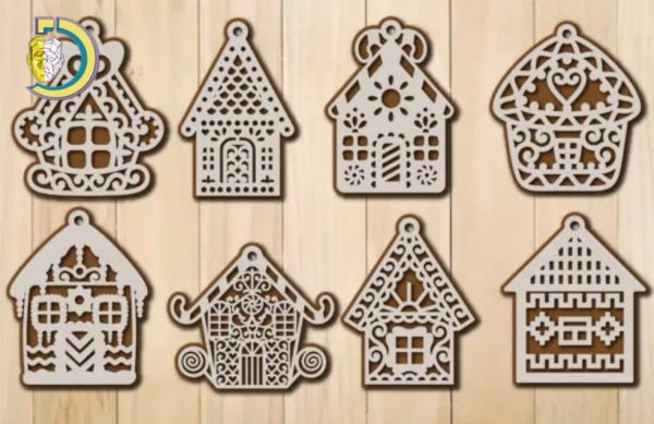 Laser Cut Gingerbread House For Christmas Decor Free Vector