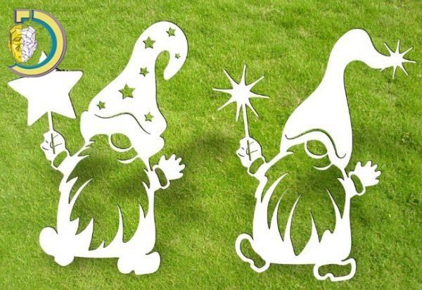 Laser Cut Gnome For Christmas Decor Free Vector cdr Download