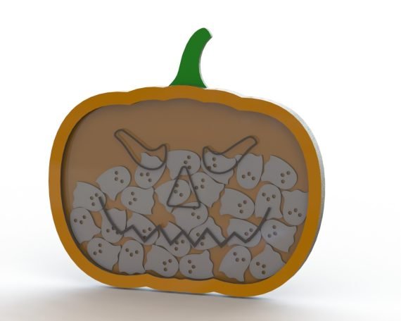 Laser Cut Halloween Pumpkin Vector