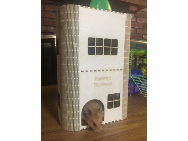 Laser Cut Hamster House Free Vector