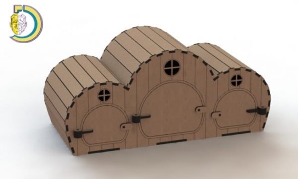 Laser Cut Hamster House Plywood Free Vector