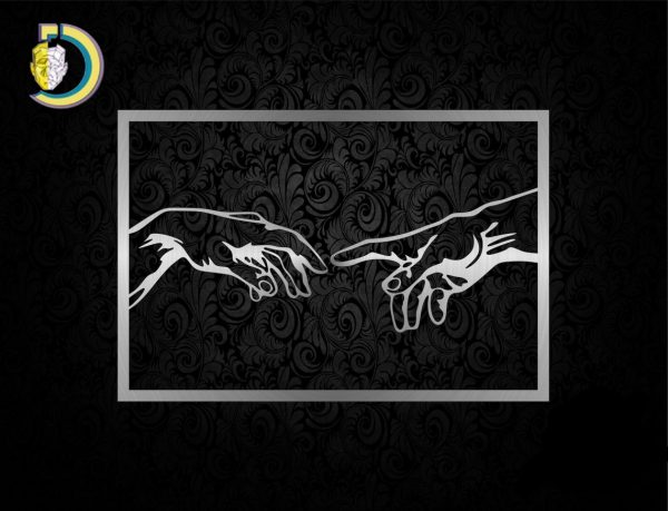 Laser Cut Hands Metal Wall Decor Free Vector