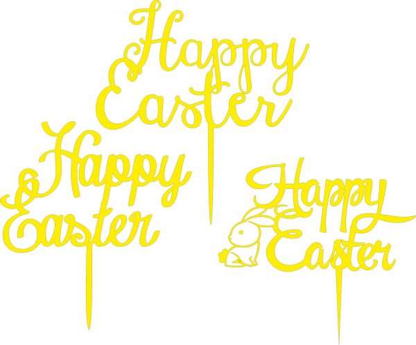 Laser Cut Happy Easter Layout CDR File