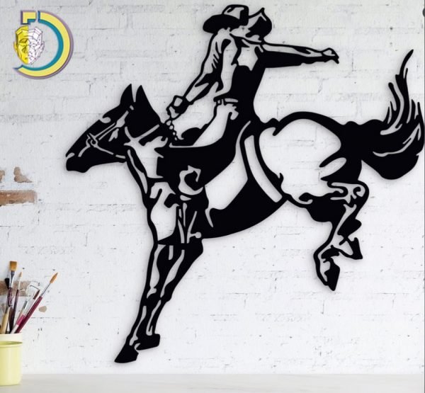 Laser Cut Horse Metal Wall Art Free Vector dxf Download