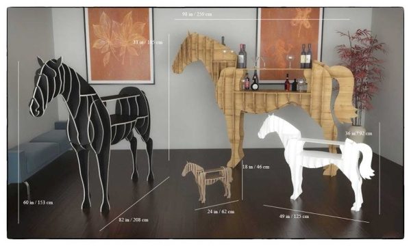 Laser Cut Horse Table Plan