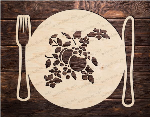Laser Cut Hot Plate Coaster CDR Free Vector