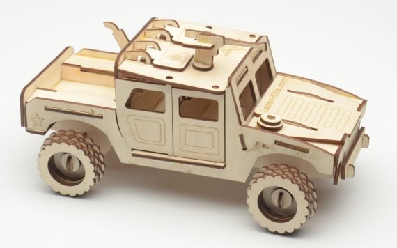 Laser Cut Humvee Puzzle Car Vector File Free