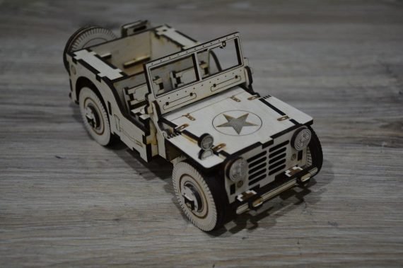 Laser Cut Jeep Model
