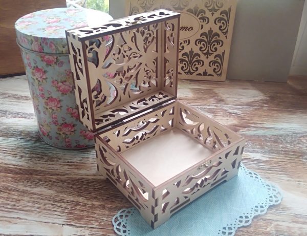 Laser Cut Jewellery Box 2 Vector