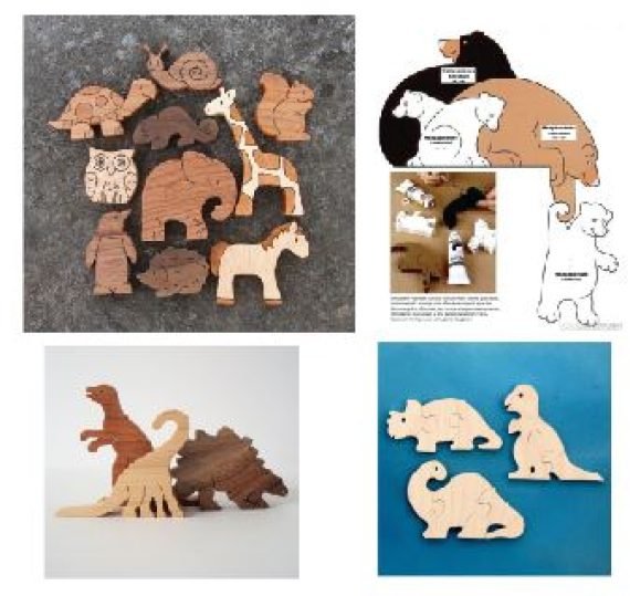 Laser Cut Jigsaw Puzzle Toys Free Vector