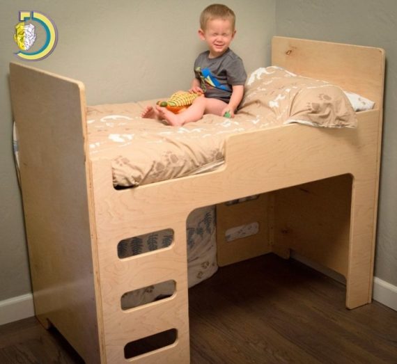 Laser Cut Kids Bunk Bed Plywood Free Vector